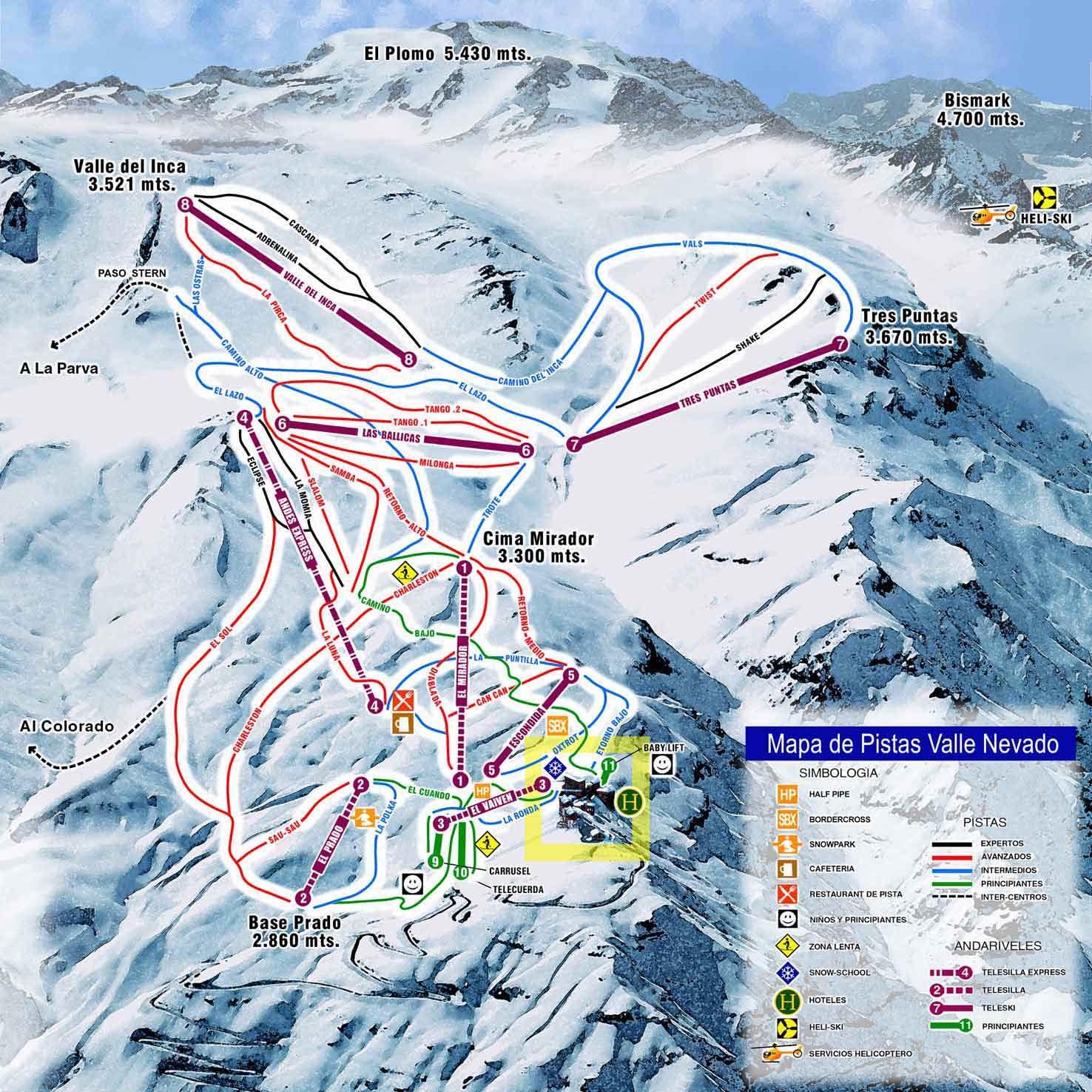 Get your team aligned with all the tools you need on one secure, reliable video platform. Valle Nevado Trail Map