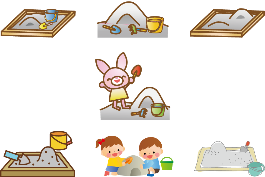 75 砂場 イラスト 美しい花の画像