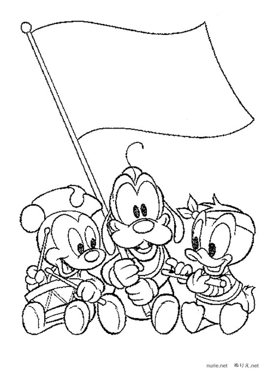 無料ディズニー画像 ユニークディズニー 塗り絵 無料 キャラクター