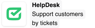 HelpDesk: Support customers by tickets