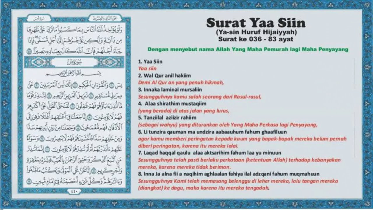 Download 87+ Contoh Surat Surat Yasin Lengkap 83 Ayat Terbaik Dan Terbaru