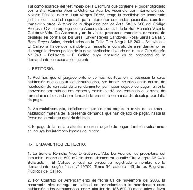 Modelo De Carta De Desalojo De Vivienda En Colombia 