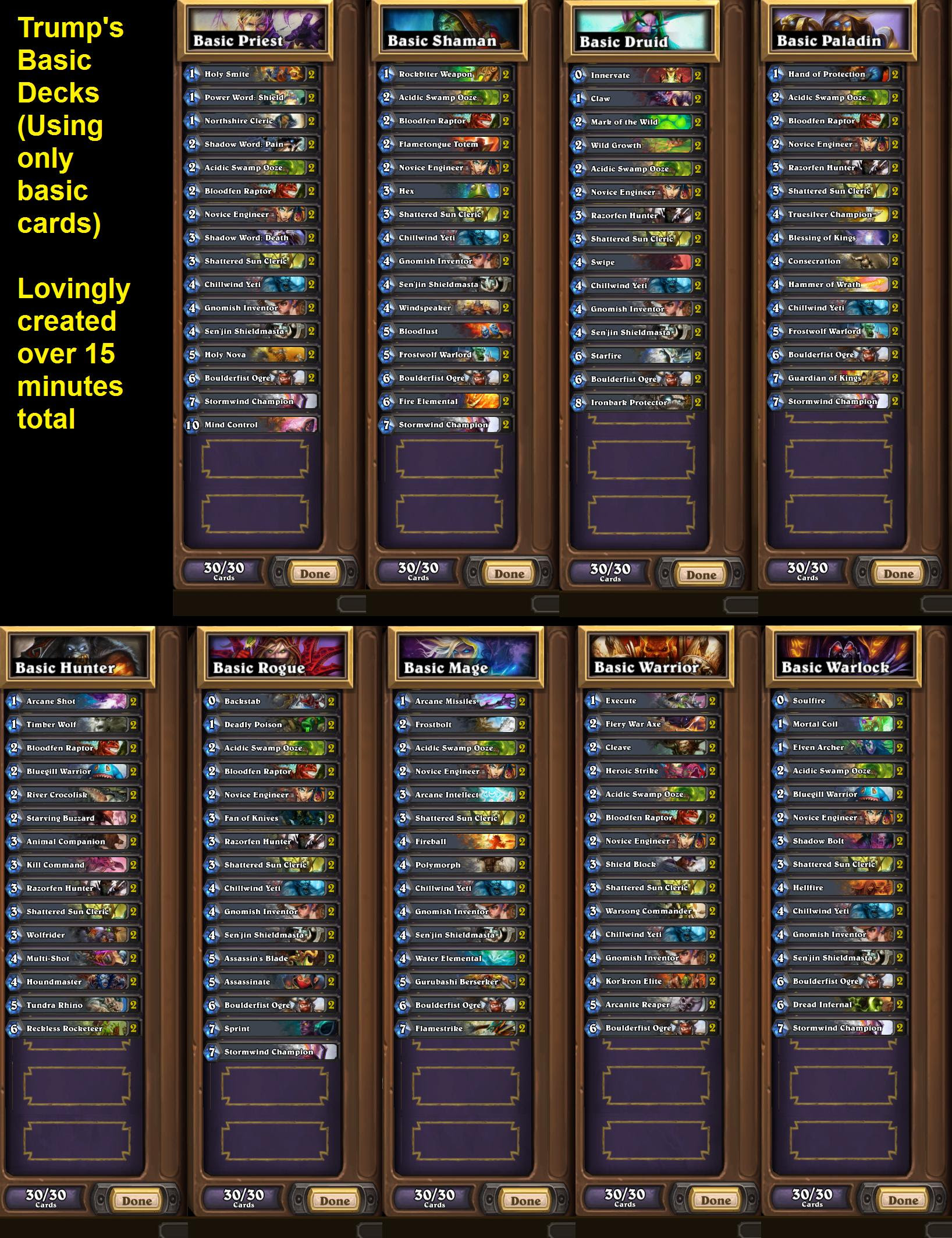 Currently updated for united in stormwind. Justblizzard Hearthstone Einstiegshilfe