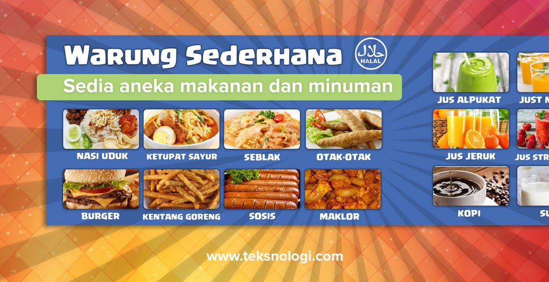 Tren Gaya 32 Spanduk Jualan Makanan 