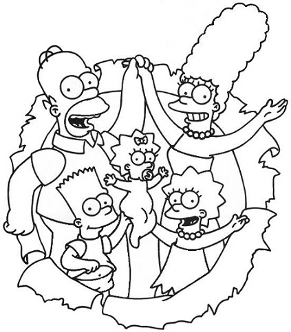 Desenho 'simpson' criado por offlyne no mural livre do gartic. Desenhos Para Colorir Os Simpsons Modelos Para Imprimir