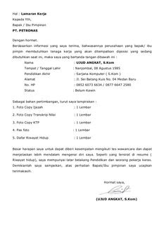 Contoh Surat Lamaran Kerja Di Pt Djarum Contoh Surat Format Lengkap