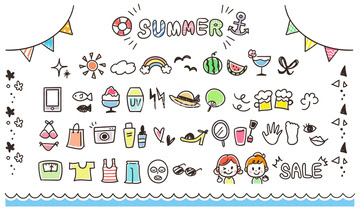 100 Epic Best夏 おしゃれ イラスト 手書き 無料イラスト集