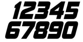 Top Download Font Angka  Racing Gambar Stiker