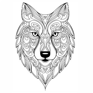 Download Get Free Wolf Mandala Svg Background