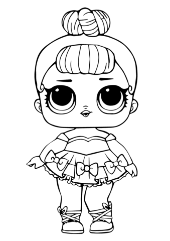Free printable lol surprise coloring pages. Lol Doll Miss Baby Glitter Coloring Page Free Printable Coloring Pages
