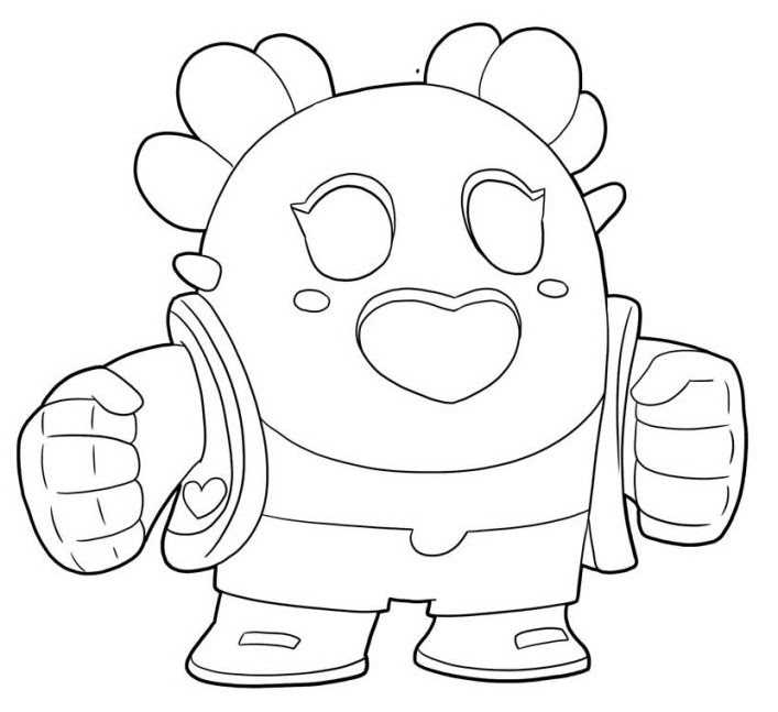 Brawl Stars Coloring Pages Spike Coloring And Drawing - spike robo do brawl stars para colorir