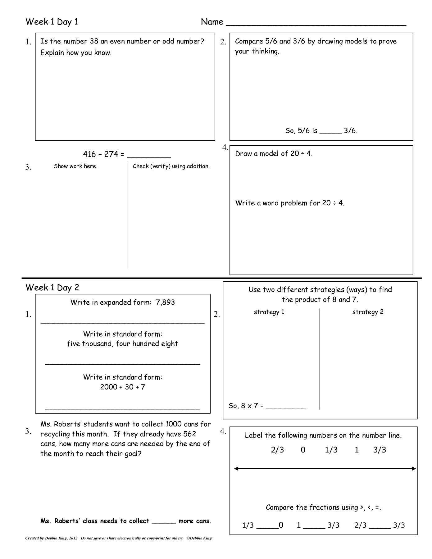 It is designed to be worked on for 15 to 30 minutes a day throughout the summer, rather than completed in just a few days at the beginning or end of. 4th Grade Math Spiral Homework