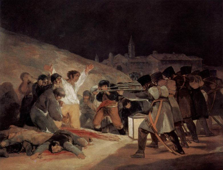 Photo of famous Goya painting.