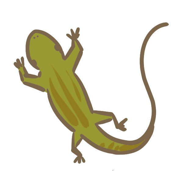 上トカゲ イラスト かわいい スーパーイラストコレクション