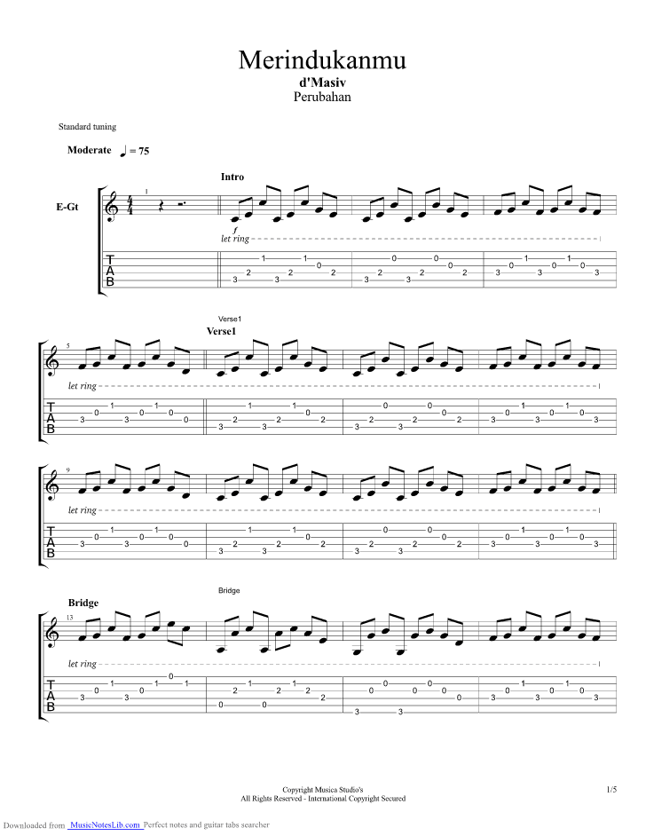 Am c f g tapi kelakuanmu itu buatku hilang selera am c f g aku. Merindukanmu Guitar Pro Tab By D Masiv Musicnoteslib Com