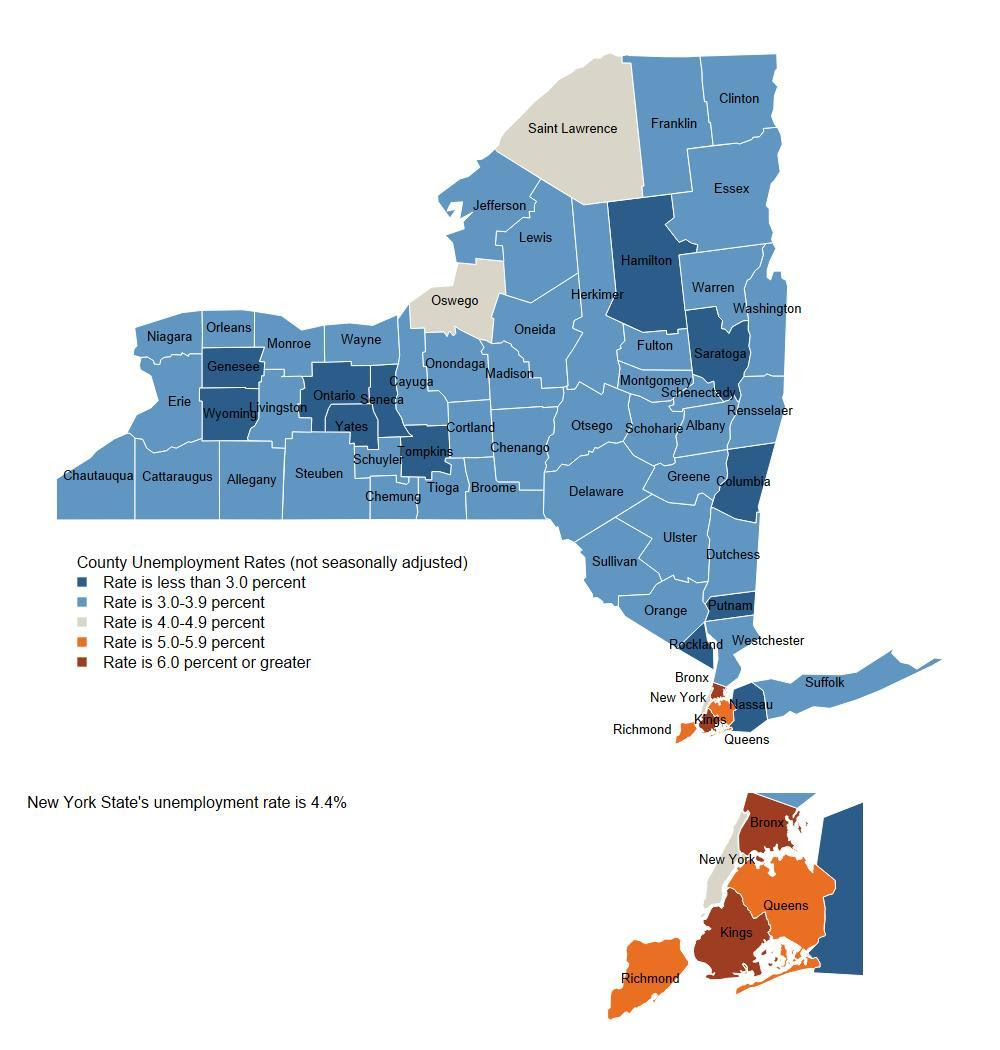 Unemployment Rates by County