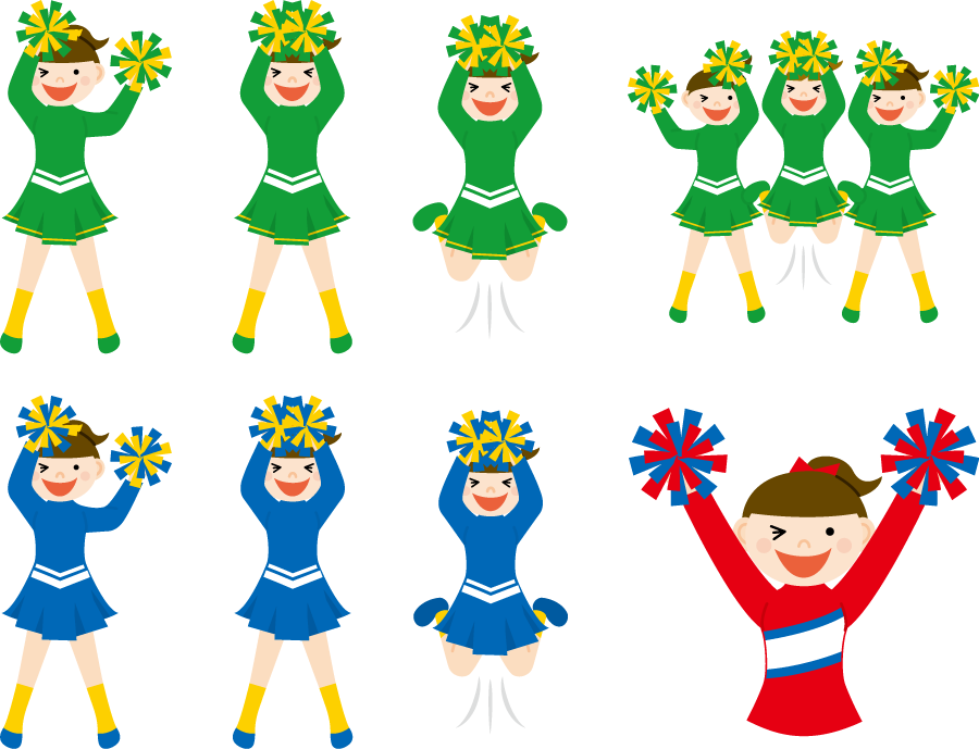 かわいいディズニー画像 ベスト50 チア リーディング イラスト