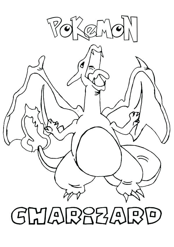 Charizard was first introduced in the pokemon red and blue video game. Charizard Coloring Page At Getdrawings Free Download