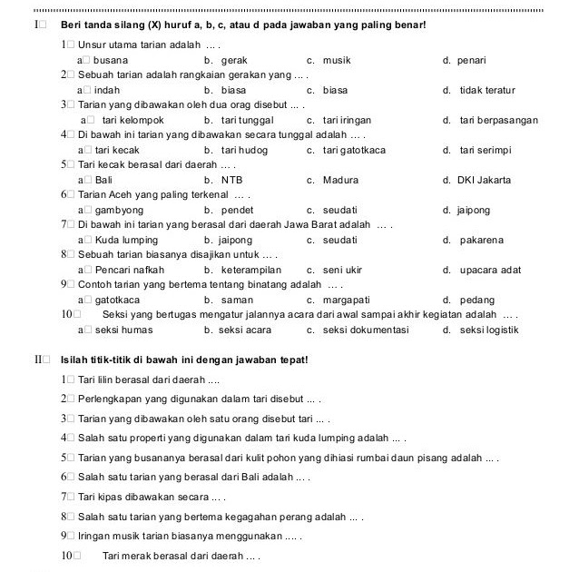 Contoh Soal Bahasa Bali Kelas 10 Beserta Jawabannya