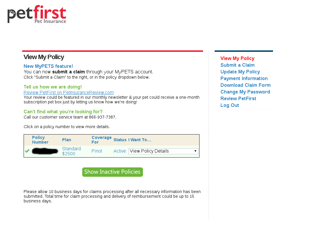 Submit a claim online healthy paws is the first pet insurance company to do away with the claim form! Petfirst Insurance Deception Cats