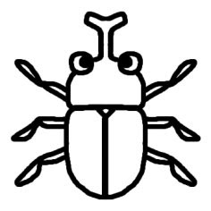最高の動物画像 ベスト50 虫 イラスト 白黒