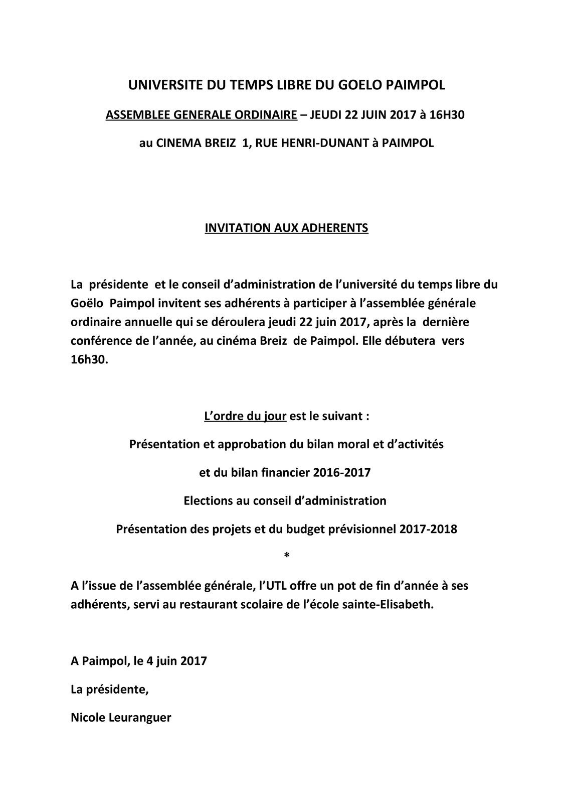 Lettre De Motivation Candidature Conseil D'administration 