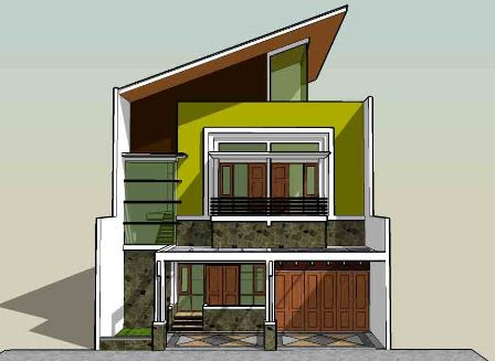  sketsa  rumah  minimalis tingkat