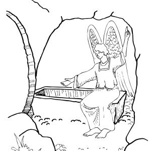 490x500 coloring pictures of jesus empty tomb. Resurrection Coloring Pages At Getdrawings Free Download