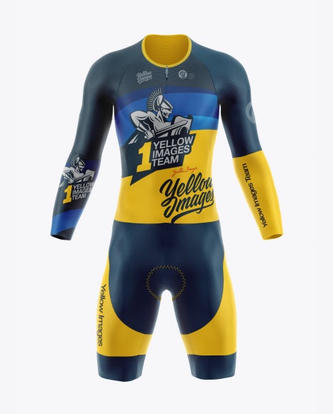 Download Cycling Speed Suit Front View Jersey Mockup PSD File 108.14 MB - Mockups Design is a site where ...