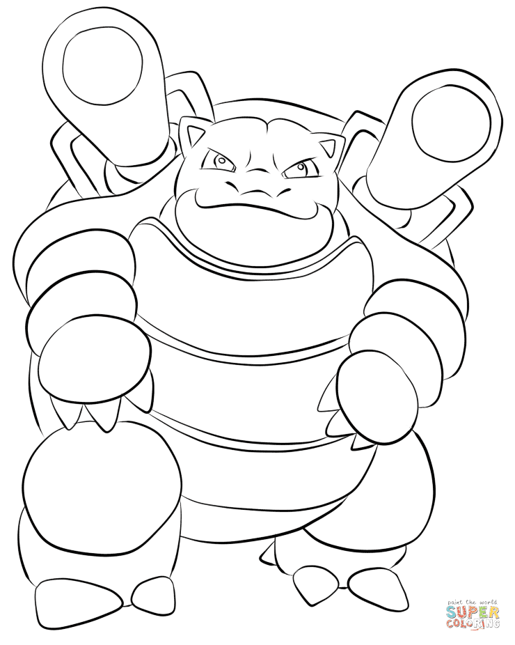 Animal kids coloring pages free. Blastoise Coloring Page Free Printable Coloring Pages