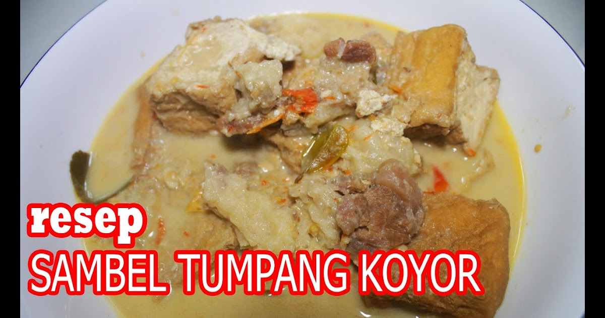 Resep Sambal Tumpang Salatiga : Aneka Sambal Tumpang Jawa ...