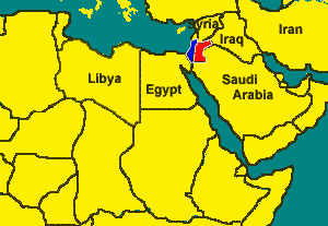 Tiny Israel in sea of Arab 22 nations