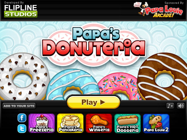 Papa's games is a category of friv games online. Papa S Donuteria Free Flash Game Flipline Studios