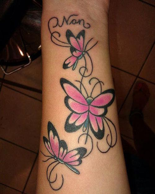 Tatto Butterfly Tattoo Designs For Girls On Hand