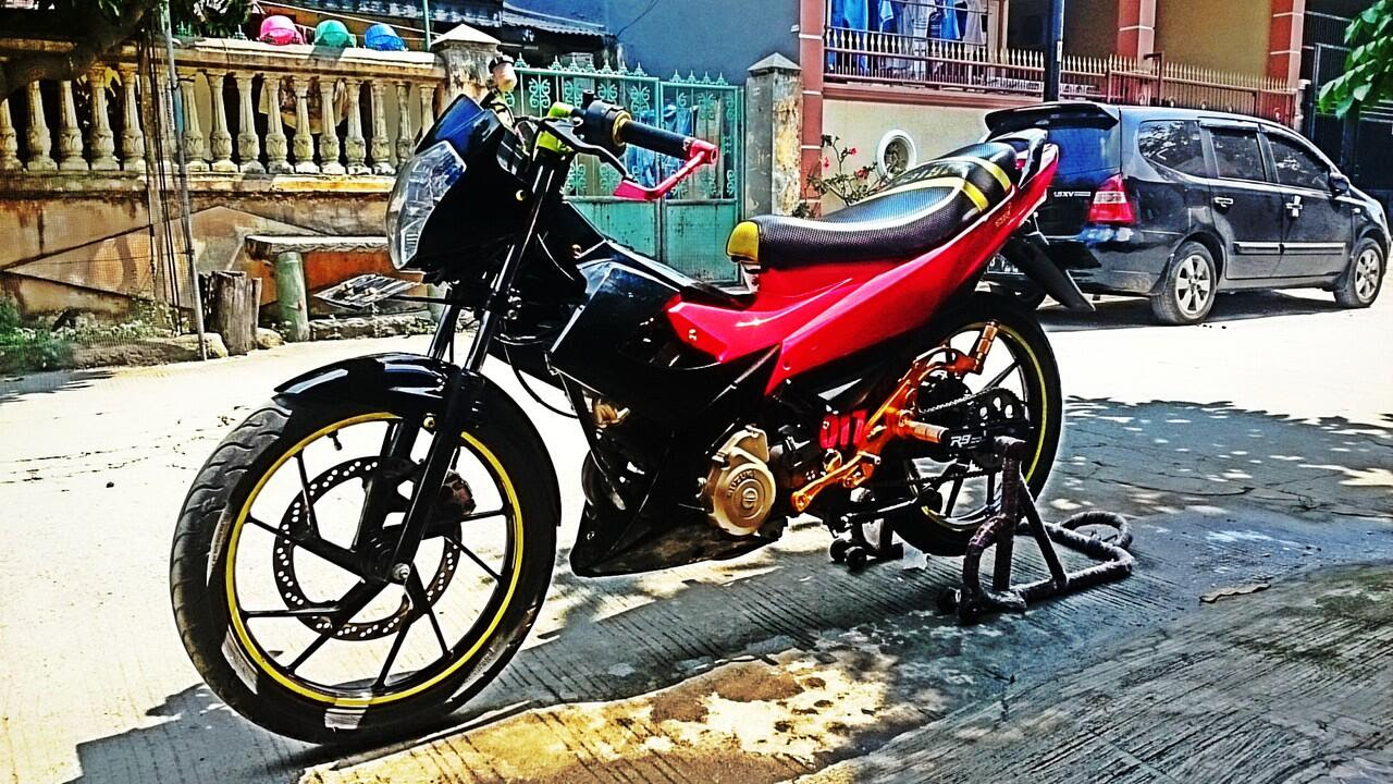 Satria F Injeksi Modif Road Race