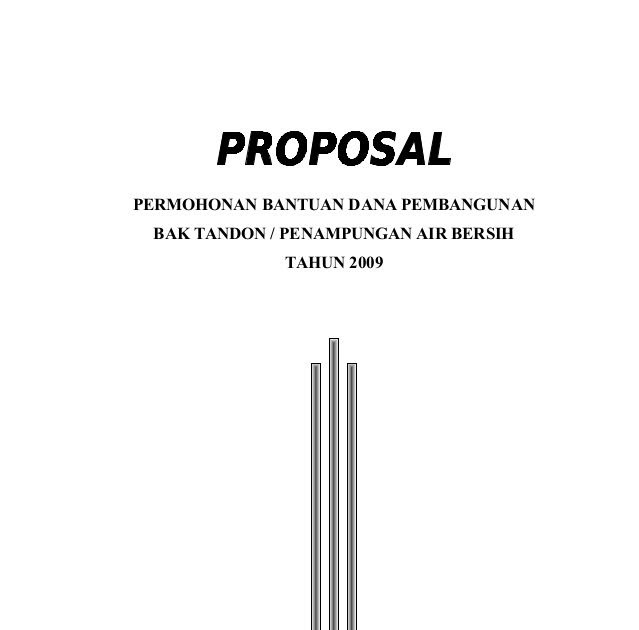  Contoh  Proposal  Bantuan Dana Pembangunan  Lina Pdf