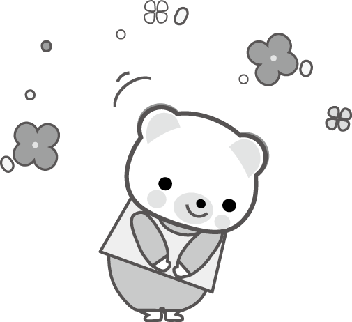 美しい花の画像 新着お礼 イラスト 白黒