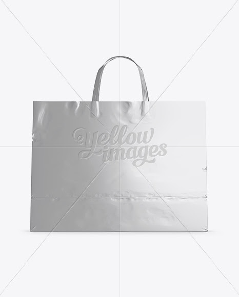 Download Download Metallic Paper Shopping Bag Mockup - Front View PSD
