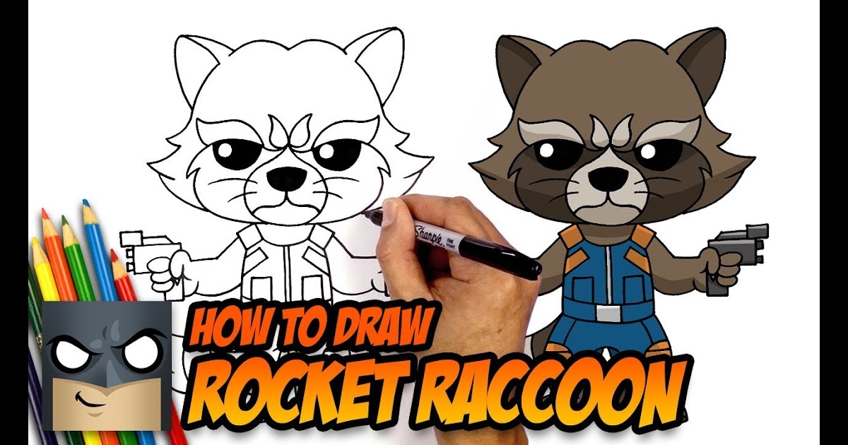 35+ Latest Rocket Raccoon Drawing Easy | Barnes Family