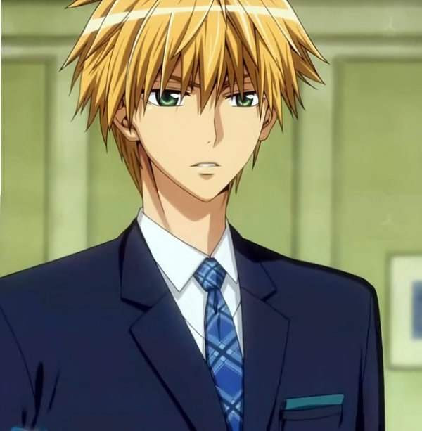 Blonde Hair Green Eyes Male Anime The Best Undercut Ponytail