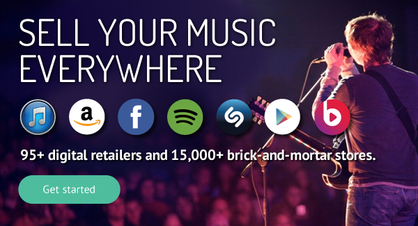 Sell Your Music Everyhwere. +95 digital retailers and 15,000+ brick-and-mortar stores.