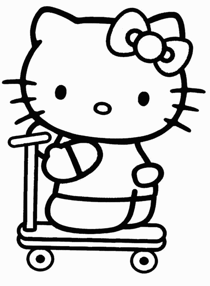 Free Printable iHello Kitty Coloringi Pages For Kids