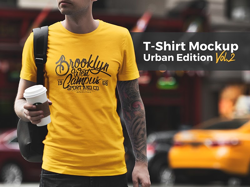 Download 71 FREE T-SHIRT MOCKUP URBAN EDITION VOL. 5 CDR PSD - * Mockup