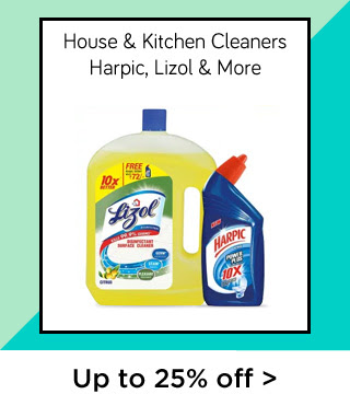 House & Kitchen Cleaners | Harpic, Lizol & More Upto 25% off