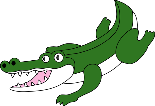 綺麗なかっこいい かわいい ワニ イラスト 動物画像無料
