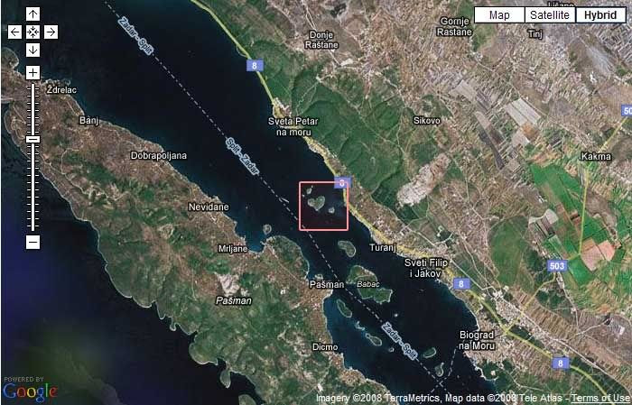 Jadran (Adriatic) 1 - Pašmanski kanal, Galešnjak | gradnje ...