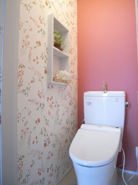 無料印刷可能ピンク トイレ 壁紙 花 柄 最高の花の画像
