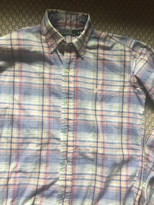 Buying New listing POLO Ralph Lauren 100 Cotton Plaid Sz 16 boys shirt Long Sleeve