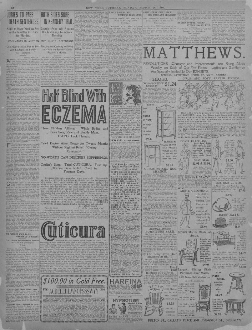 The company's common stock began trading on the new york stock exchange on february 14, 1929. Image 12 Of New York Journal And Advertiser New York N Y March 26 1899 Editorial Section Library Of Congress