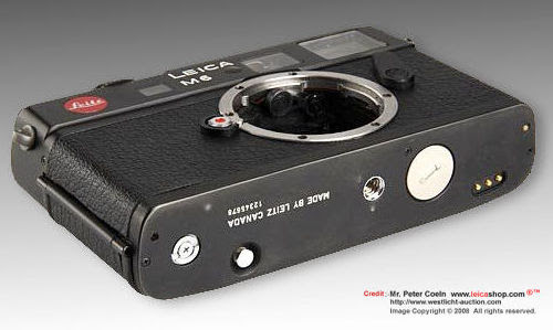 Base plate, LEICA M6 prototype body with electronic shutter, 1981